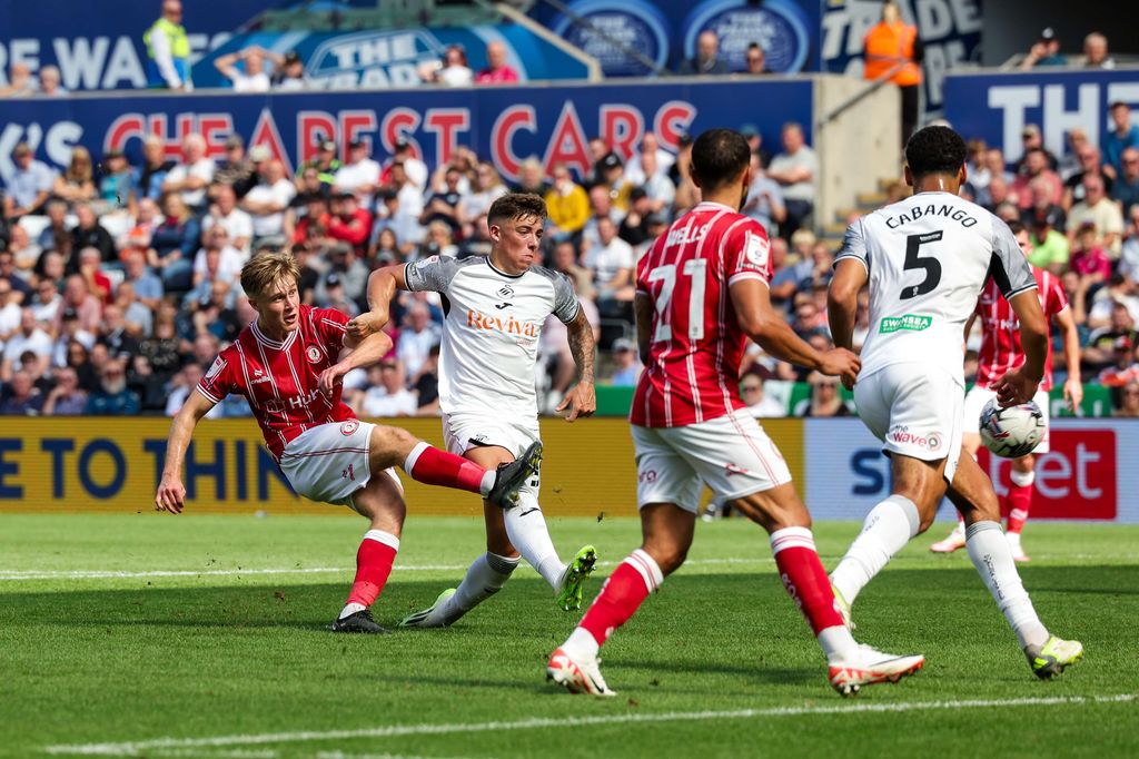 Swansea match action pictures Bristol City FC