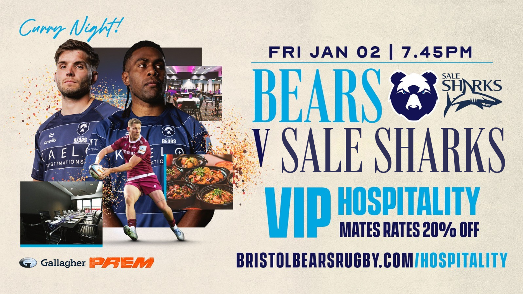 Spice up your Sharks night - Bristol Bears Rugby